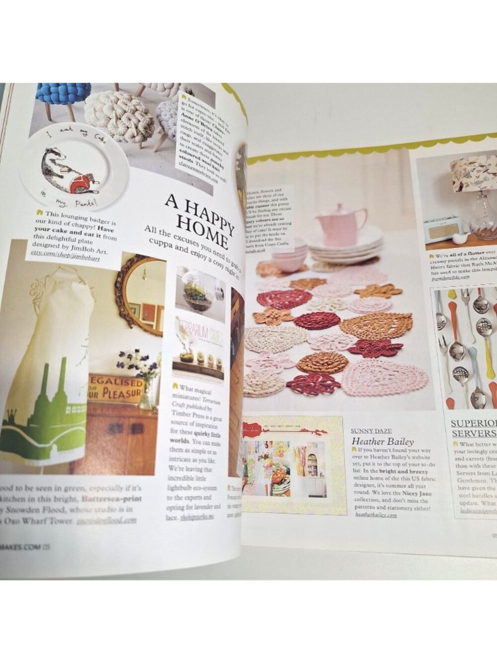 Mollie Makes UK Magazine Issue 5 2011 Crochet Vegetables Linen Kit Retro Craft - Picture 8 of 13